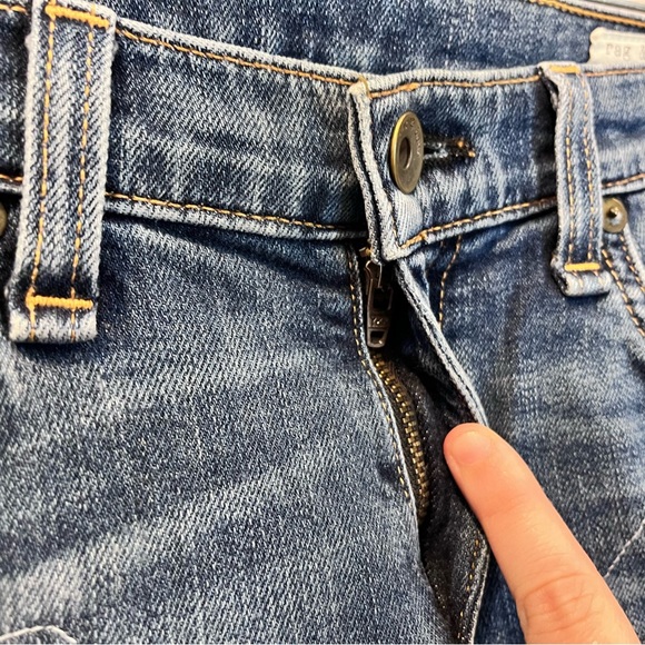 Rag & Bone Women’s 26” Dre Ada Brigade Distressed Blue Skinny Jeans W1590K510ADB - Picture 5 of 13